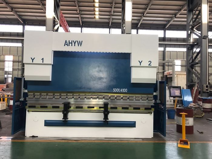 AHYW Yawei 500T4m PBA PBH large 5 axis CNC press brakes DELEM DA58T 2D Graphical cnc metal bending controller made in china factory